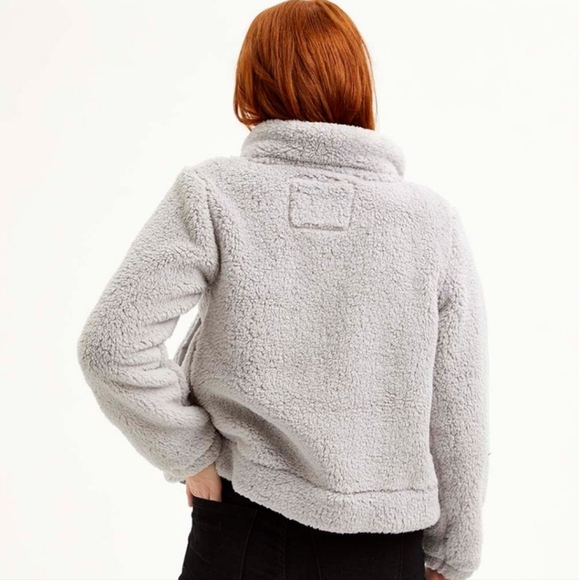 Steve Madden Ice Gray Snap Button Jacket - Picture 2 of 4